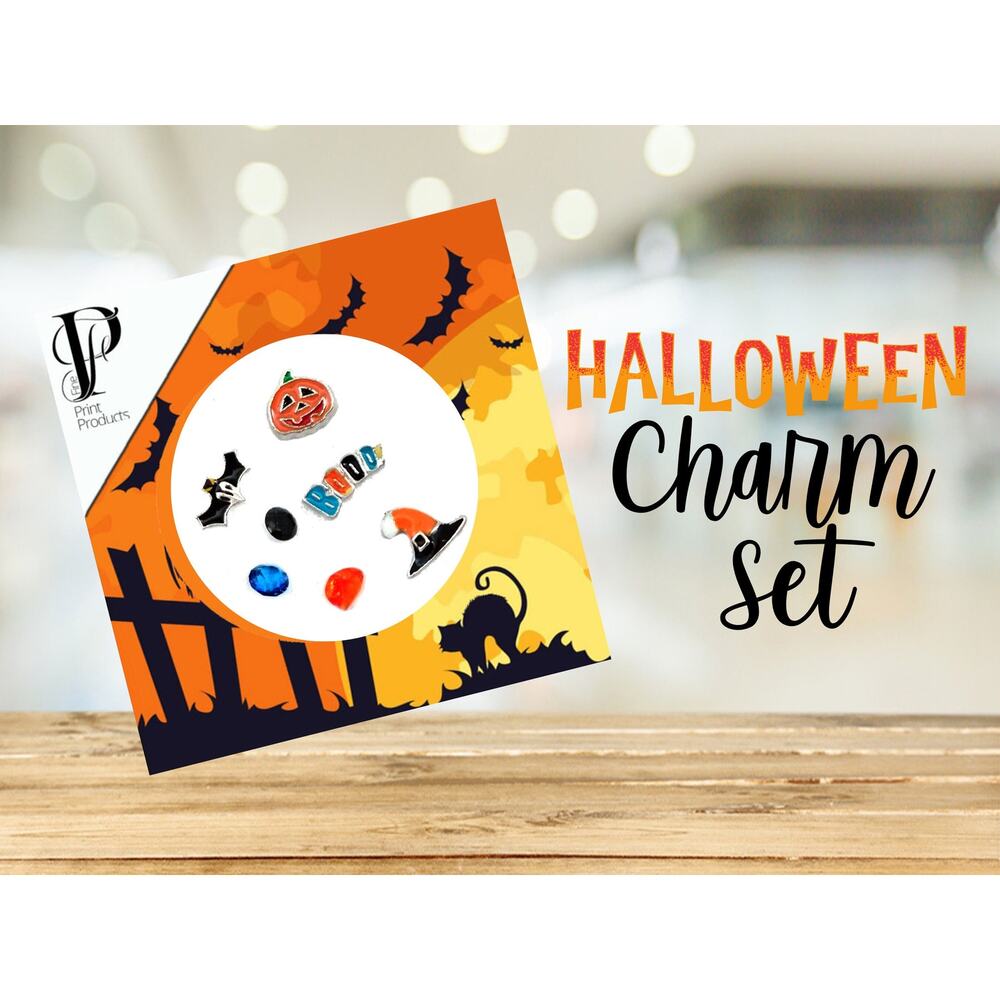 Halloween Charm Halloween Jewelry witch pumpkin Memory Charms